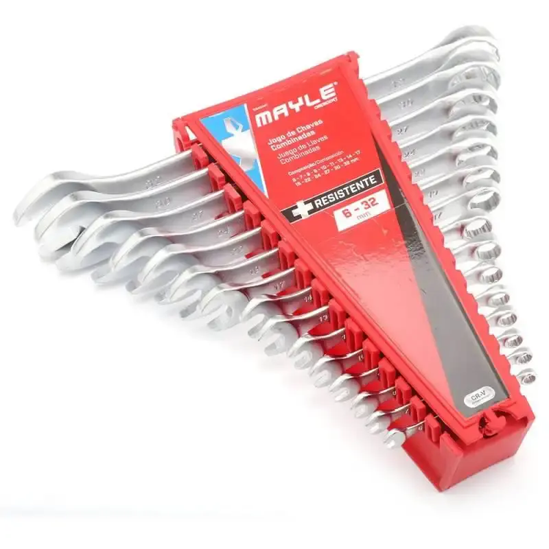 Chave Combinada JOGO 6 a 32 MM c/ 15 Peças MAYLE — fotografia de referência