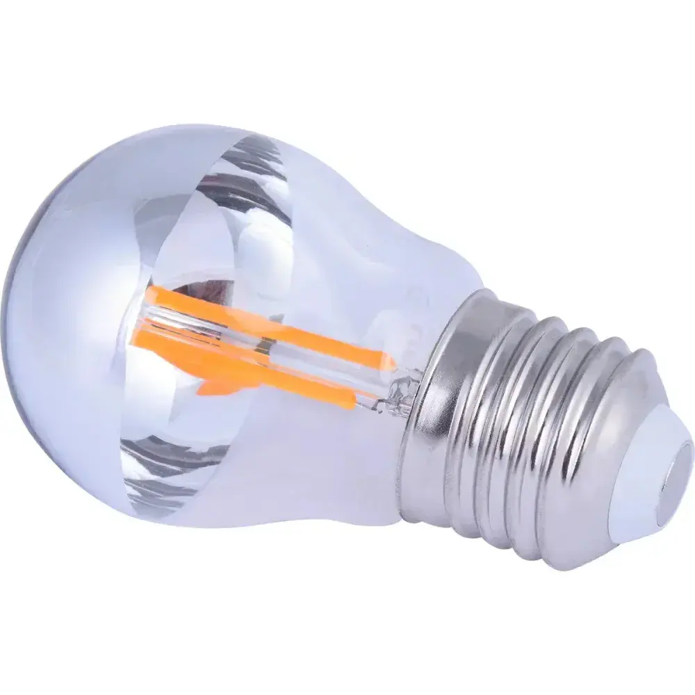 Lâmpada led filamento espelhado globo G45 bivolt Liege — fotografia 9