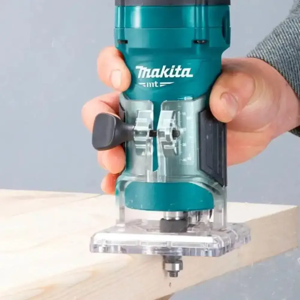 Tupia para laminado 6MM 530W makita MT com fresa macho e fêmea 6MM evald 110 V — fotografia 2