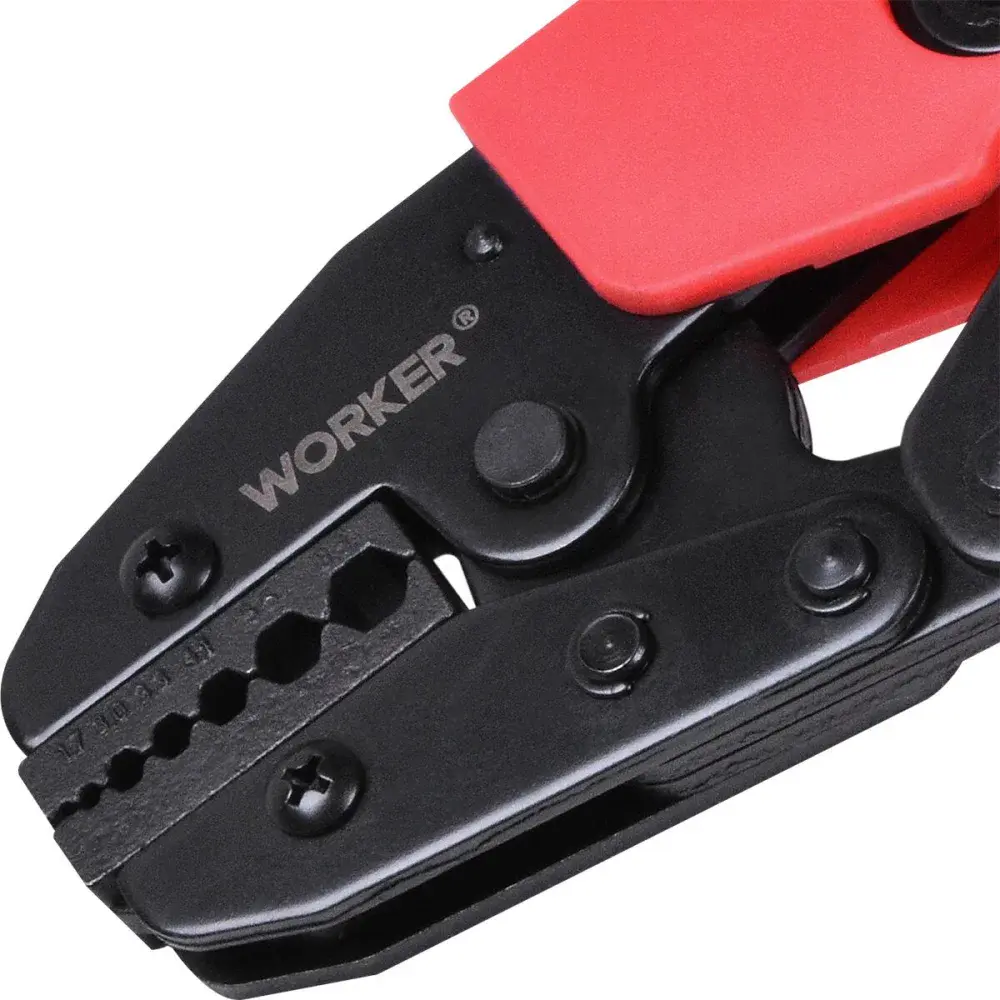 Alicate crimpador para cabos coaxiais 2,5-33,5MM² Worker — fotografia 4