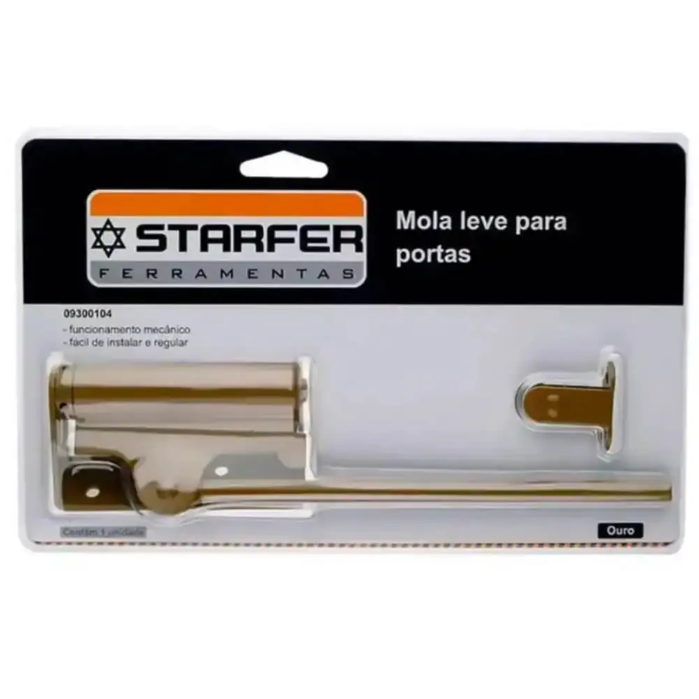 Mola Aérea Automática para Porta Leve até 30 KG Ouro STARFER — fotografia 6
