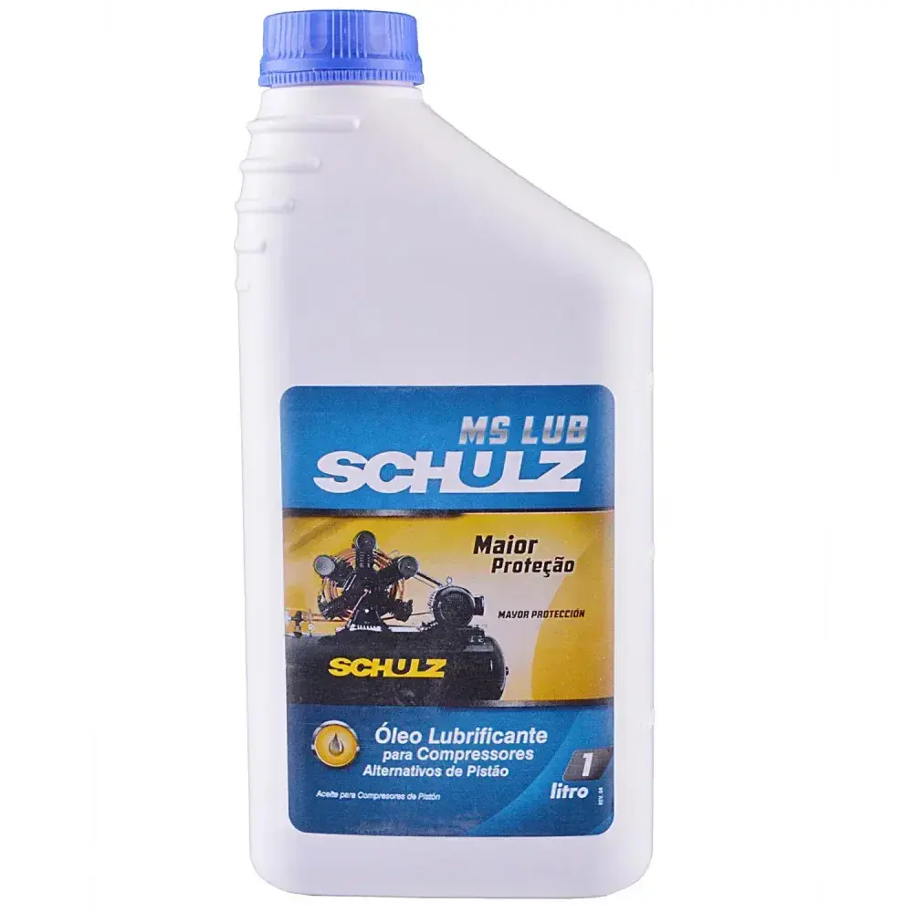 Óleo lubrificante para compressor de ar mslub 1L Schulz — fotografia 6