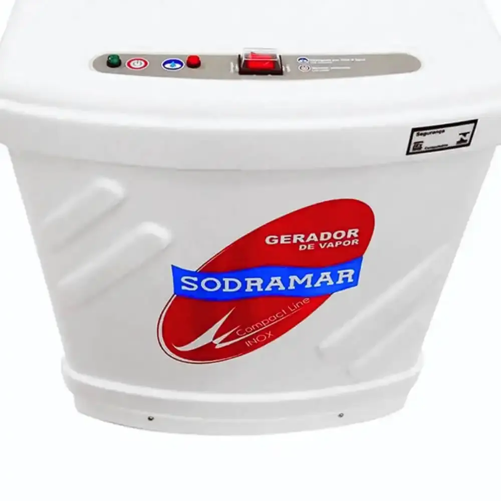 Gerador de vapor para sauna compact line inox 12KW trifásico 380V Sodramar — fotografia 4