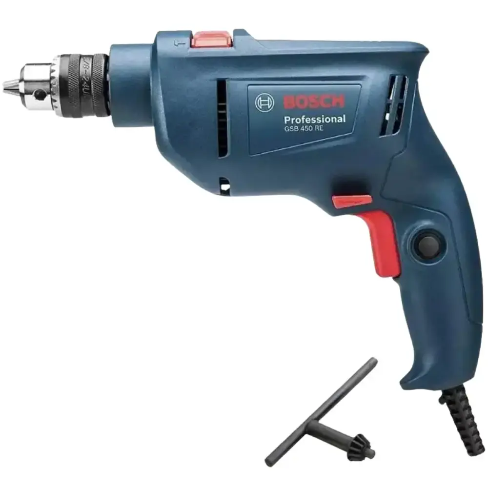 Furadeira de impacto industrial 3/8POL 450W com kit de pontas 30 peças Bosch 110 V — fotografia 2