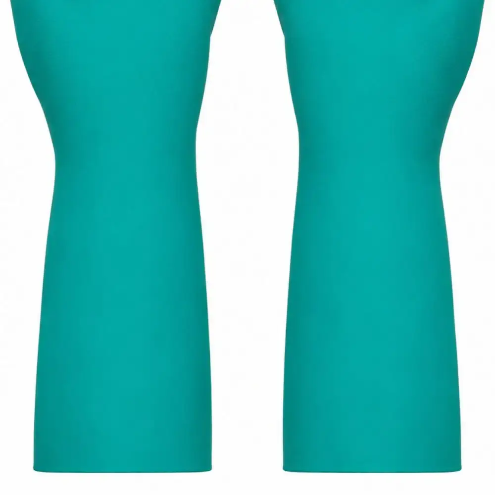 Luva nitrílica verde tam 9/G 012173612 Carbografite — fotografia 5