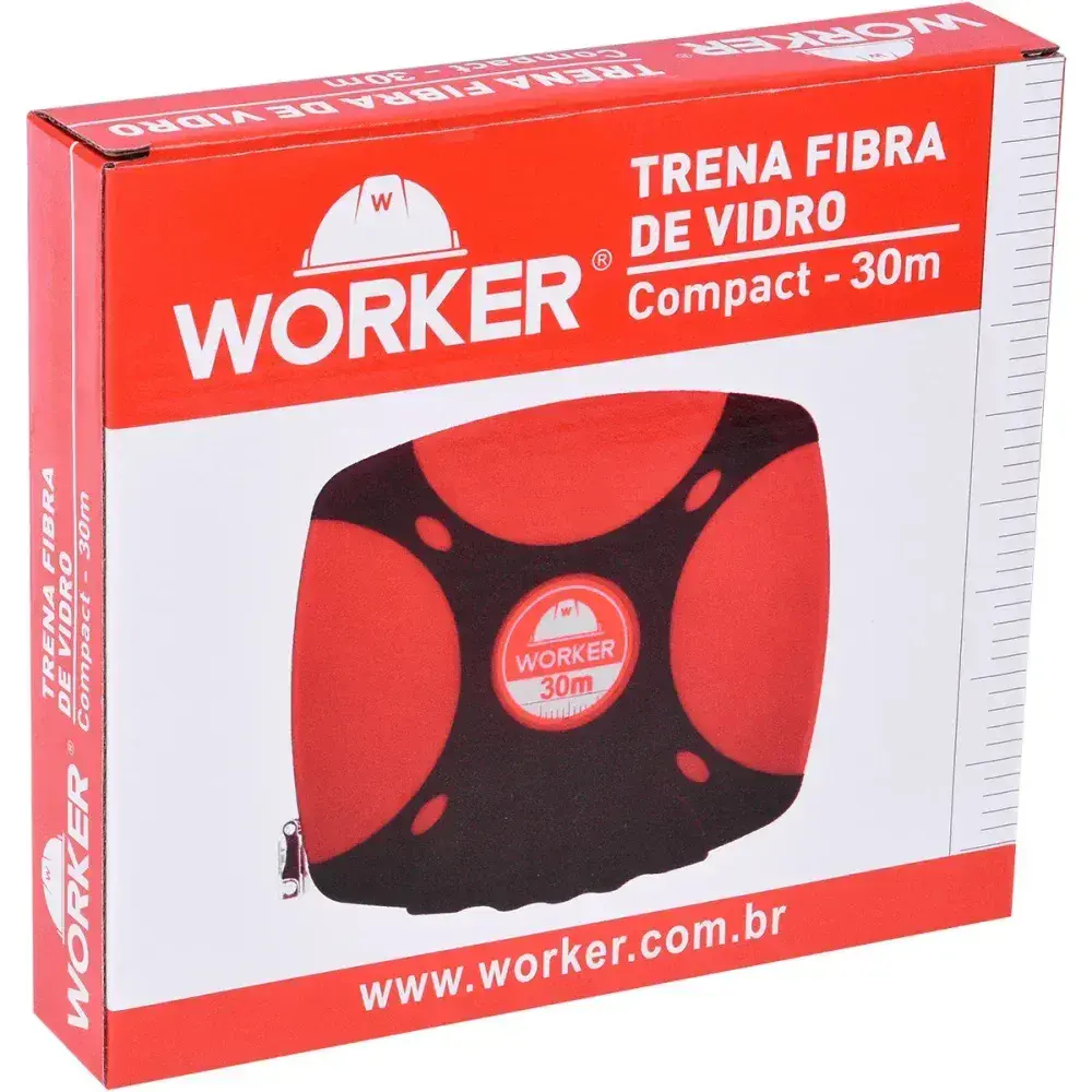 Trena fibra vidro estojo fechado compact 30M Worker — fotografia 10