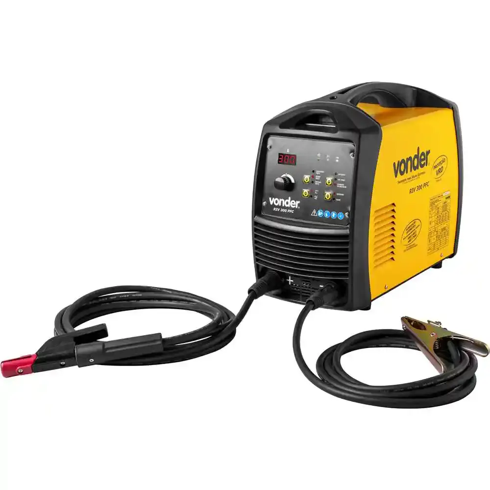 Máquina de solda inversora com eletrodo e TIG 300 a RIV300 PFC display digital Vonder — fotografia 2