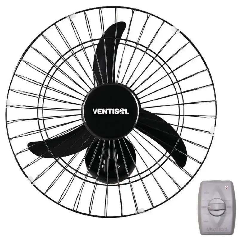 Ventilador de parede oscilante 50 CM bivolt 200W Ventisol