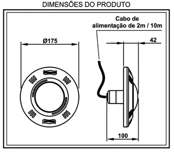 Refletor Led Smd 9w Rgb piscina até 14m² 018344 SODRAMAR — fotografia 4