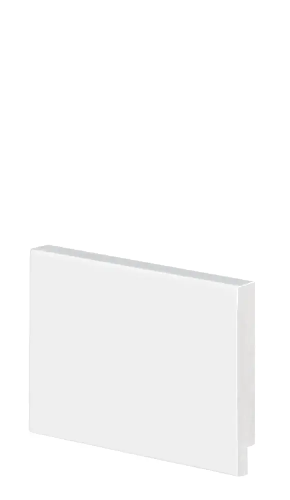 Rodapé slim liso 2,40M 70X10MM branco arquitech: elegância e durabilidade em cada detalhe — fotografia de referência