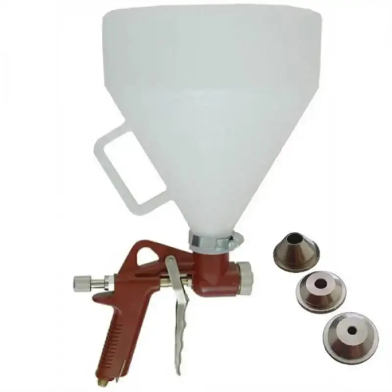 Pistola para textura e chapisco com funil 5 litros GPV005 black jack — fotografia de referência