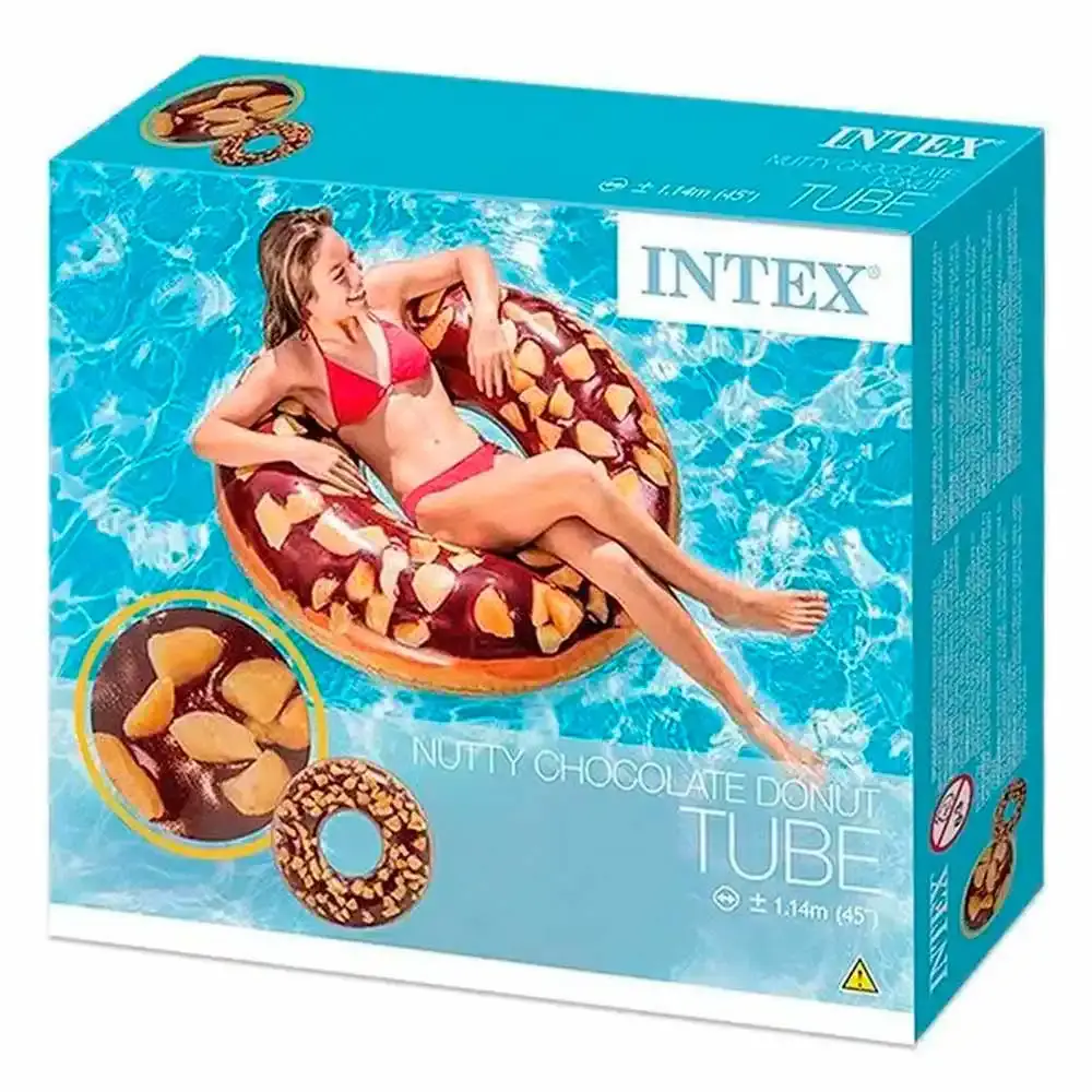 Boia inflável donut de chocolate 56262 Intex — fotografia 3