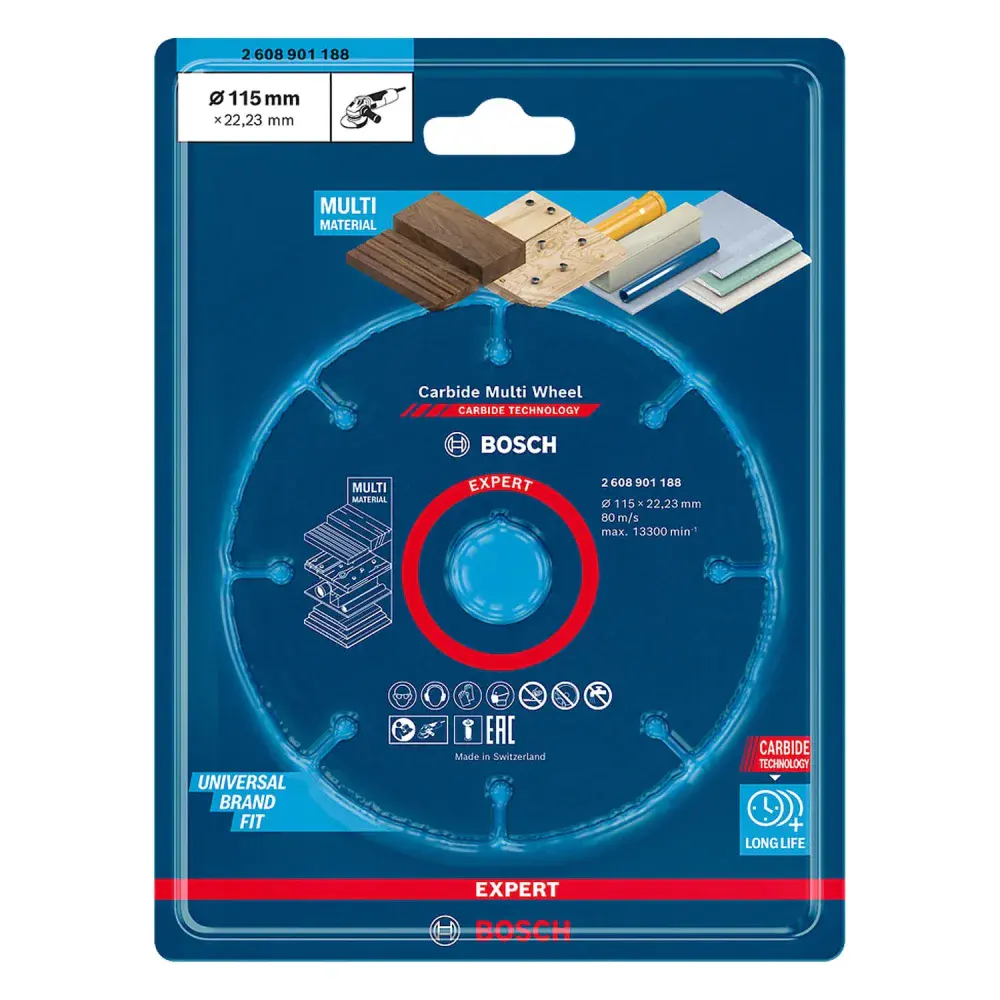 Disco de corte carbide multimaterial 115MM Bosch — fotografia 3