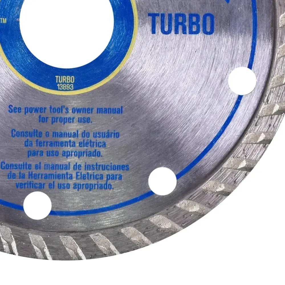 Disco diamantado 110MM turbo IW13893 Irwin - corte seco — fotografia 8