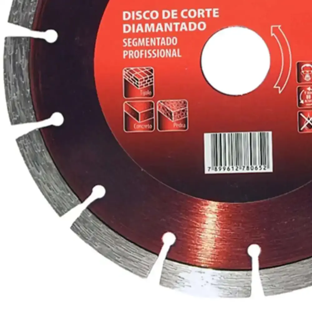 Kit disco de corte diamantado turbo 110X20MM 10 unidades MTX — fotografia 5
