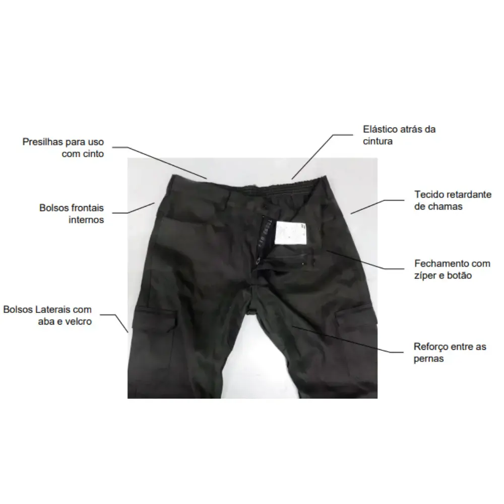Calça soldador retardante de chamas HD black Esab GG — fotografia 4