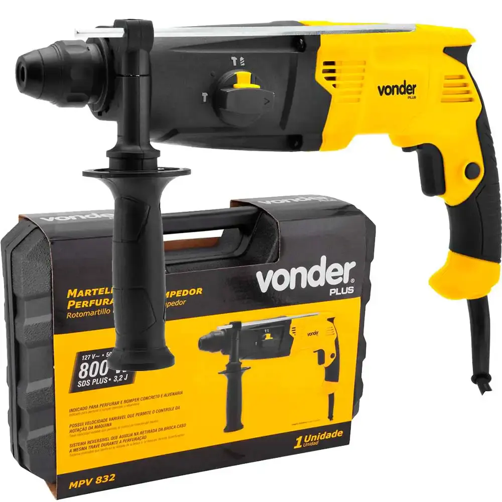 Martelete perfurador rompedor SDS plus 800 w MPV 832 Vonder