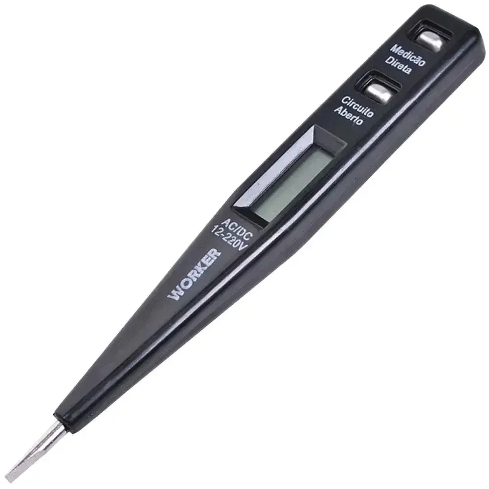 Chave teste digital de voltagem 12V a 220V Worker — fotografia 7