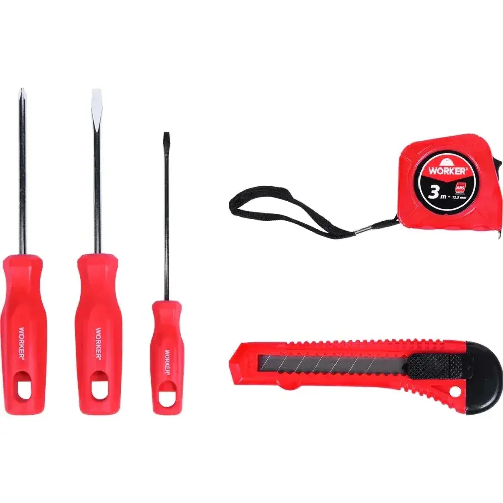 Kit de ferramentas manuais com 5 peç Worker — fotografia 6