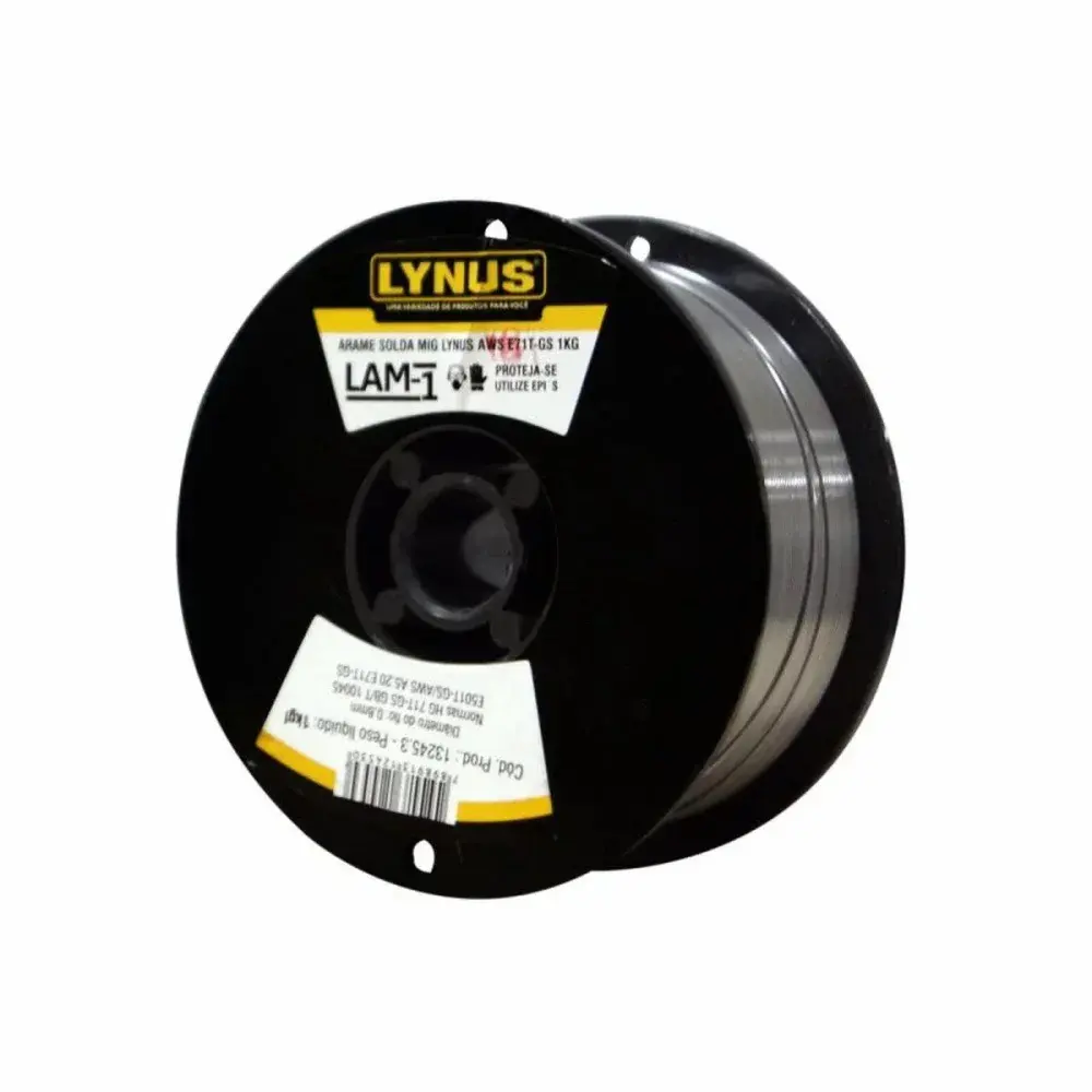 Arame de solda mig aws LAM-1 1KG Lynus — fotografia 4