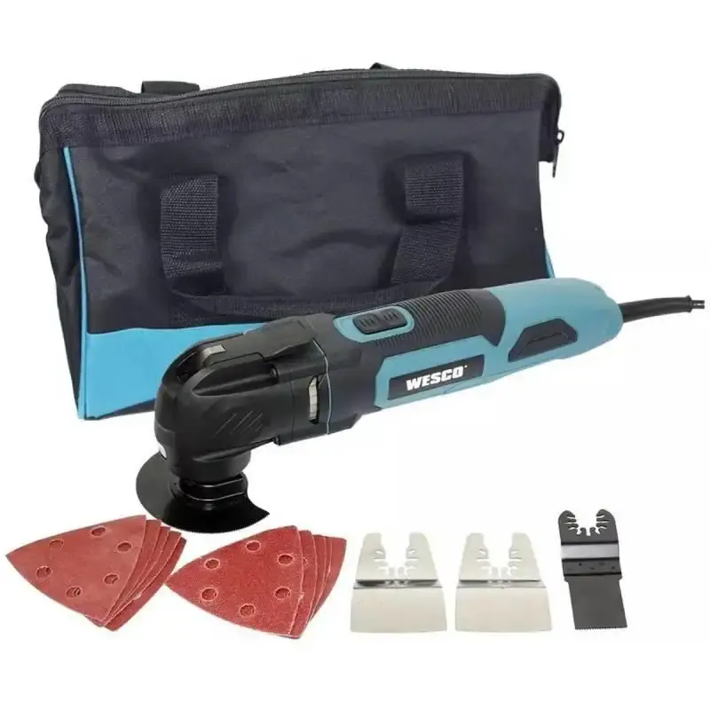 Multiferramenta oscilante elétrica 300W com kit acessórios Wesco 110 V — fotografia de referência