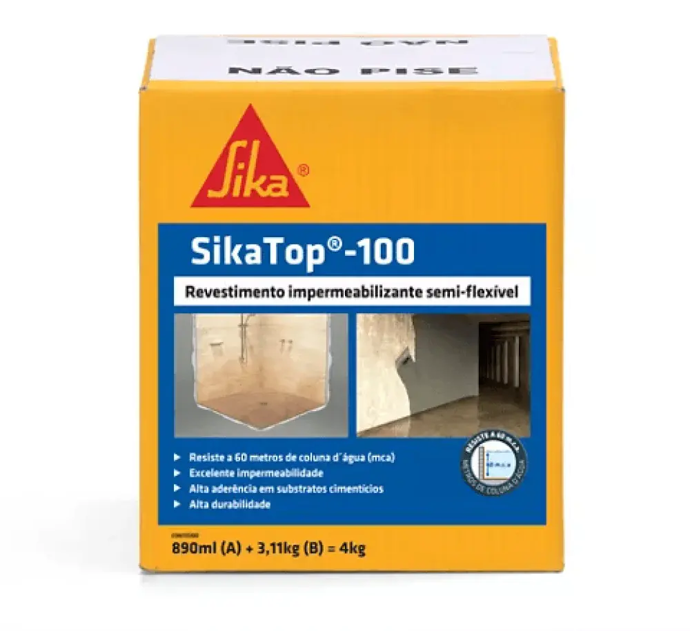 SIKATOP-100 revestimento impermeabilizante 4KG Sika — fotografia de referência