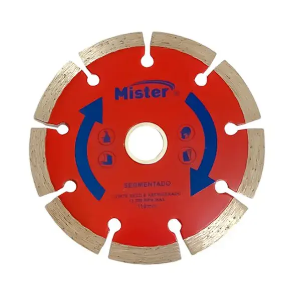 Disco de corte diamantado segmentado 110MM - Mister — fotografia de referência