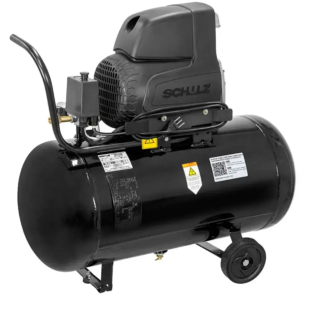 Compressor de ar de pistão 2.0 HP 50 litros 8.6 pés pratiko CSI 8.6|25 Schulz 220V — fotografia 3