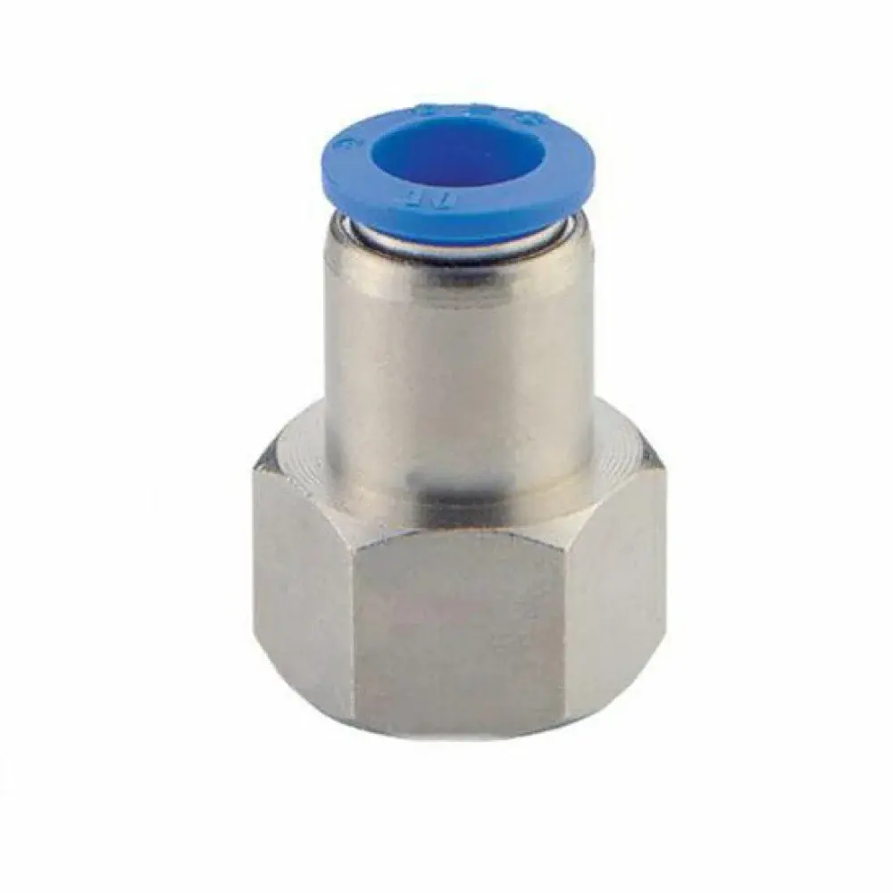 Conexão pneumática reta rápida femea rosca 1/4 tubo 12MM bsp PCF12G02 Conecfit