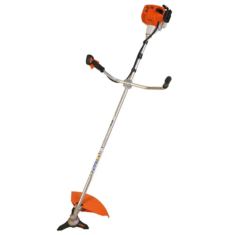 Roçadeira combustão a gasolina 1,3 CV 25 CC lâmina 3 facas FS 85 Stihl — fotografia de referência