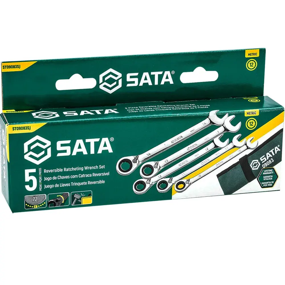 Jogo de chave combinada com 5 peç Sata — fotografia 3