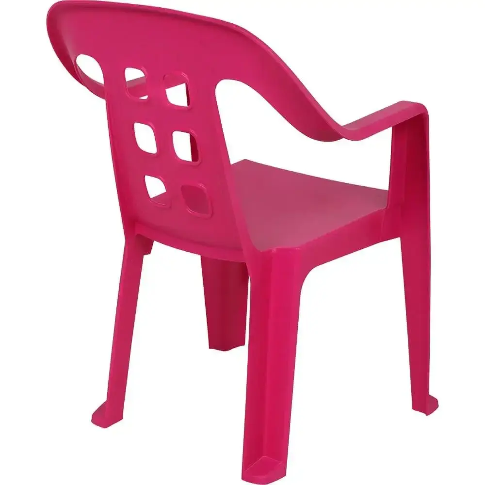 Cadeira de plástico play infantil 40KG BEL Rosa Belfix — fotografia 9