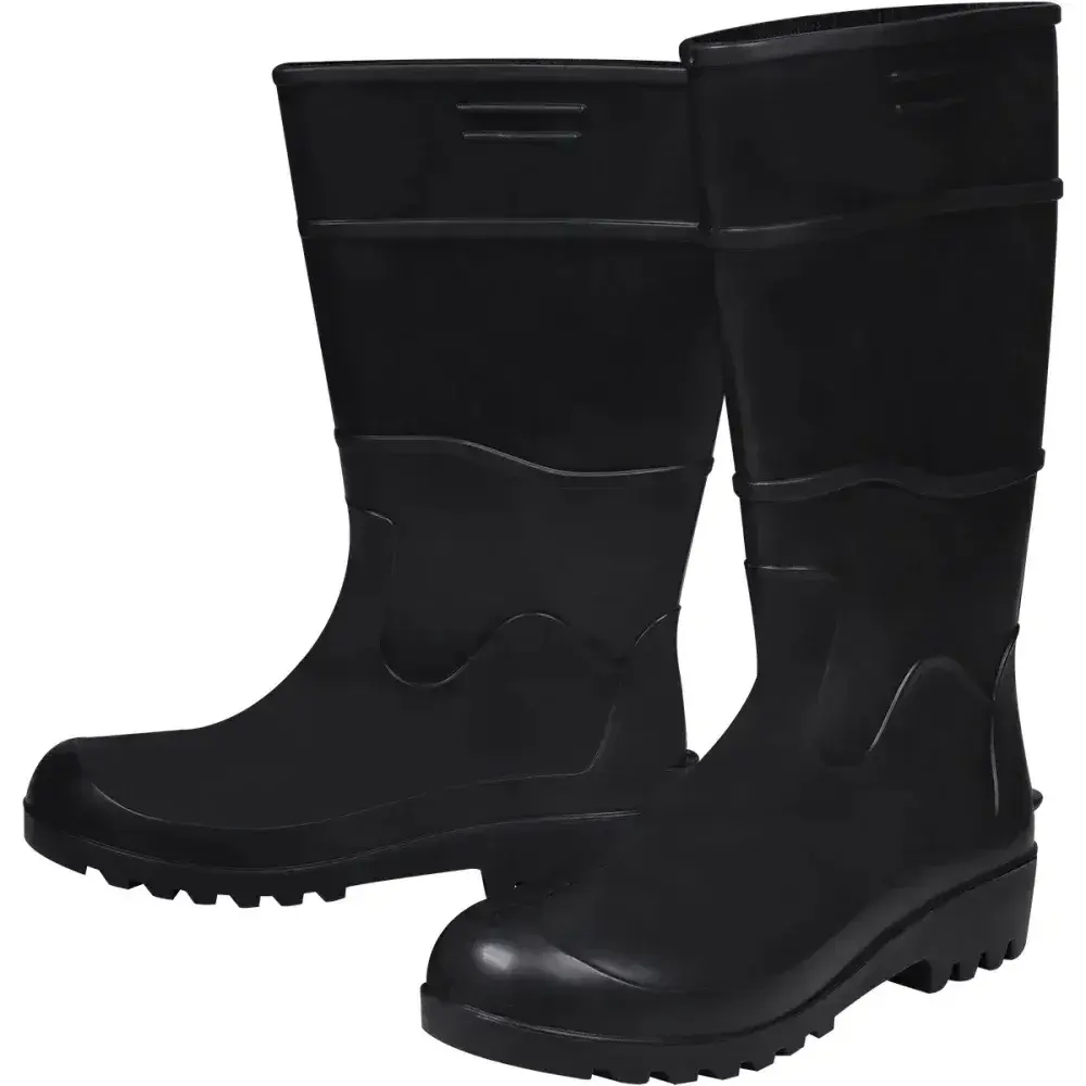 Bota pvc preta cano longo sem forro N°39 Worker — fotografia 5