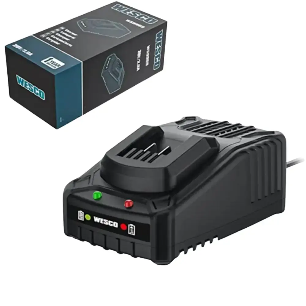 Martelete plus à bateria 18V com bateria e carregador Wesco — fotografia 4