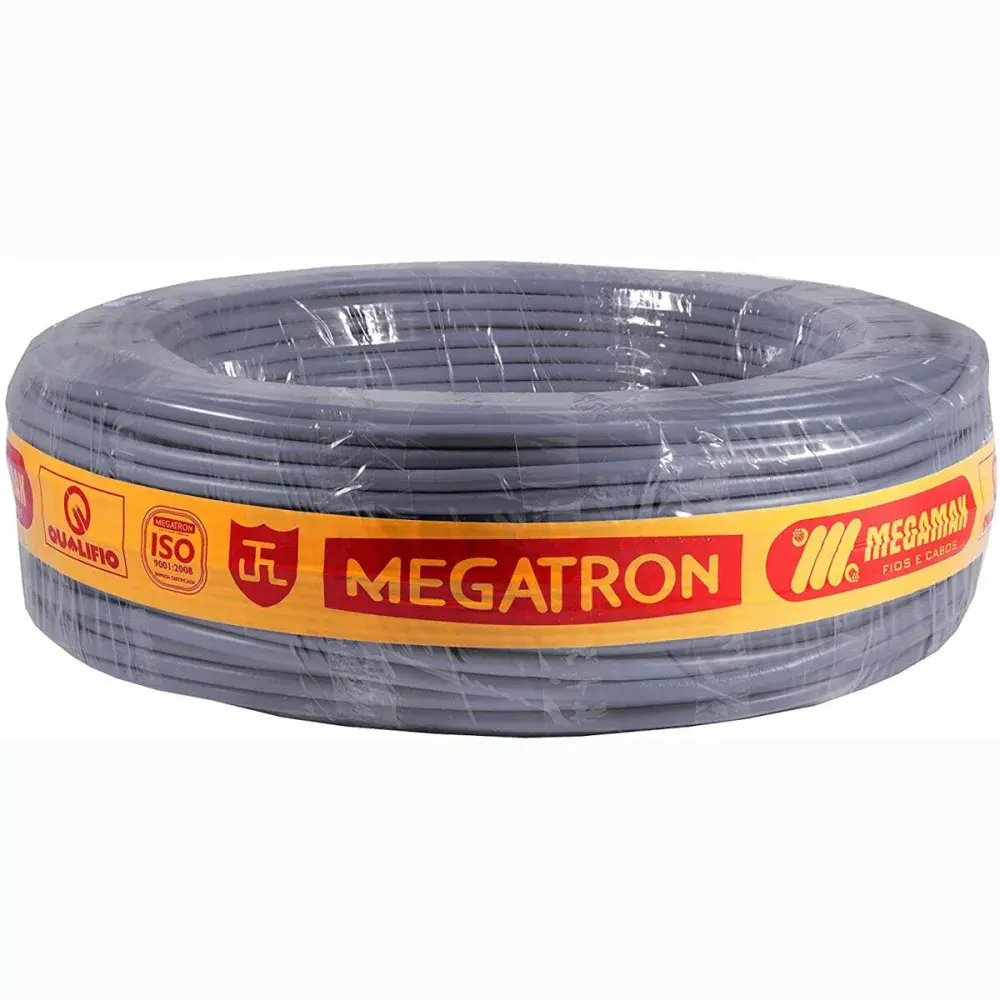 Cabo telefone ci 50X20 cinza 100MTS Megatron — fotografia de referência