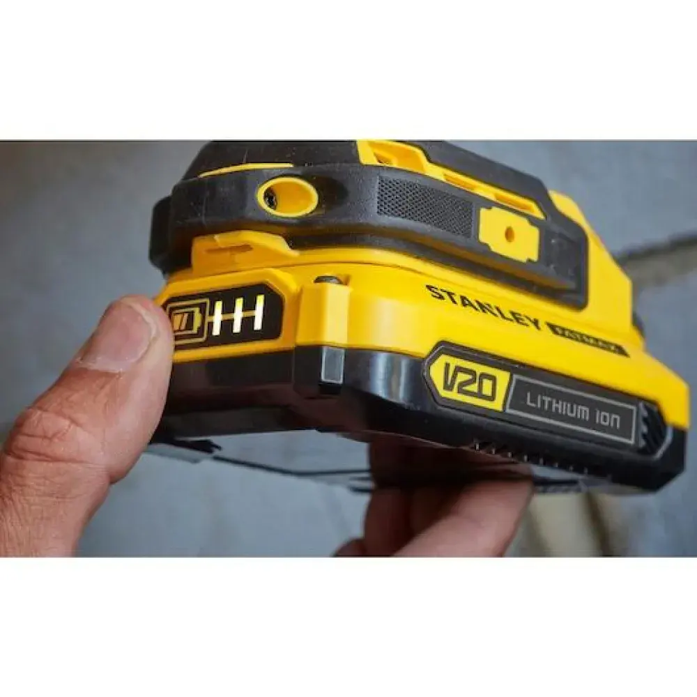 Furadeira parafusadeira 1/2 20V com 119 peç Stanley — fotografia 5