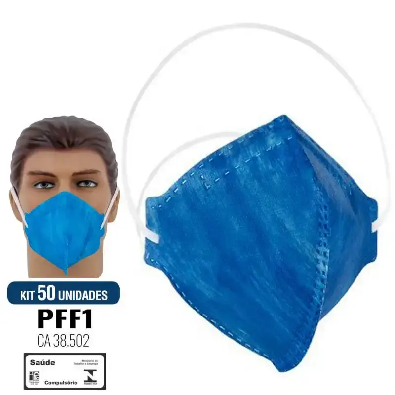 Respirador PFF1 s/ Válvula CA 38.502 Kit com 50 Unidades DELTA PLUS — fotografia de referência
