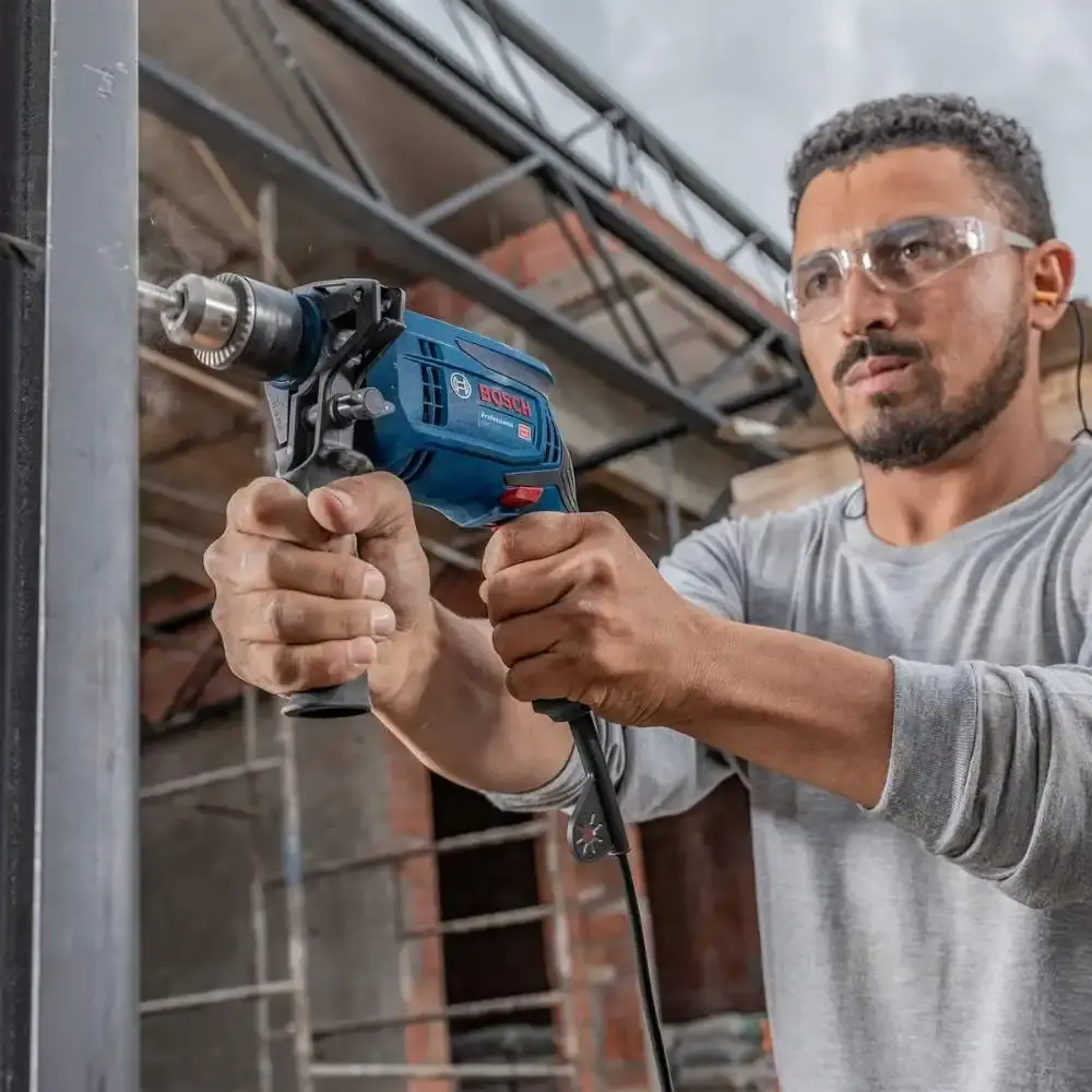 Furadeira de impacto 1/2 POL GSB 13RE com esmerilhadeira angular 850W GWS850 Bosch 110 V — fotografia 7