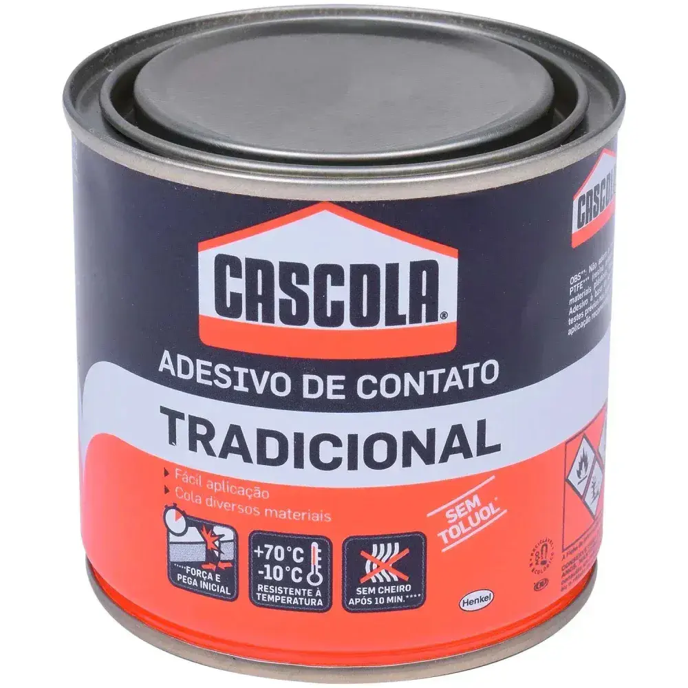 Cola de contato tradicional sem toluol 730G cascola Henkel — fotografia 7