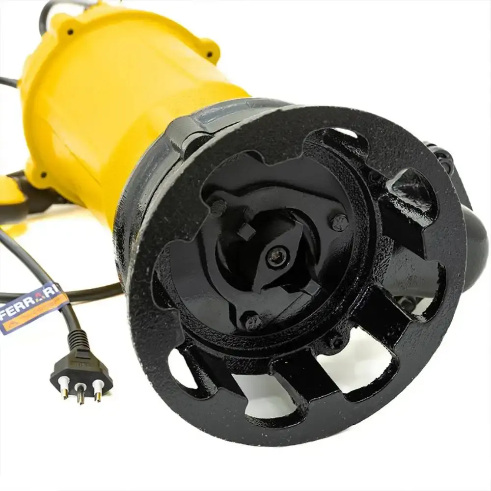 Bomba submersível trituradora para água suja esgoto fossa 1/5 CV BSTF-1100 Ferrari 220 V — fotografia 4