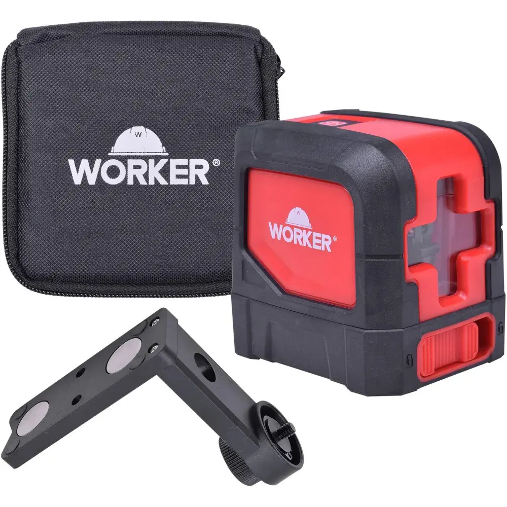 Nível a laser 15M 3V vermelho Worker — fotografia de referência
