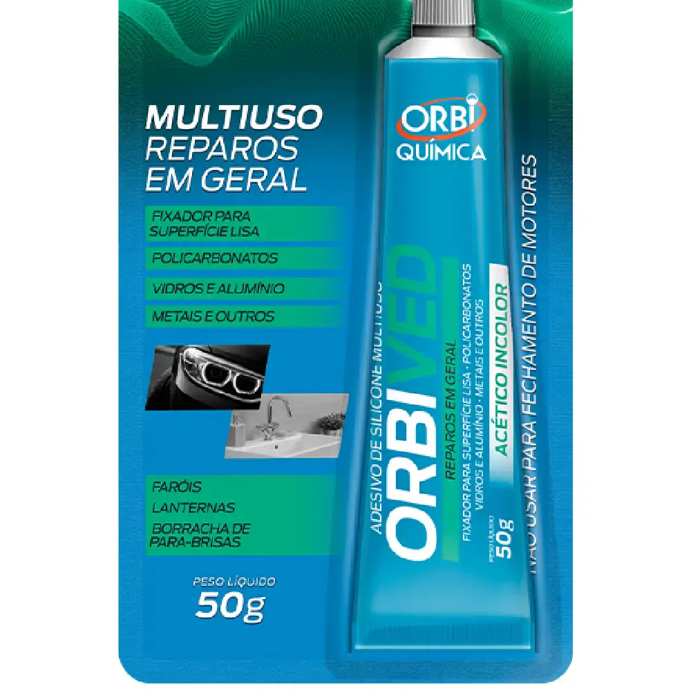 Adesivo de silicone multiuso 5542 50G Orbi — fotografia 3