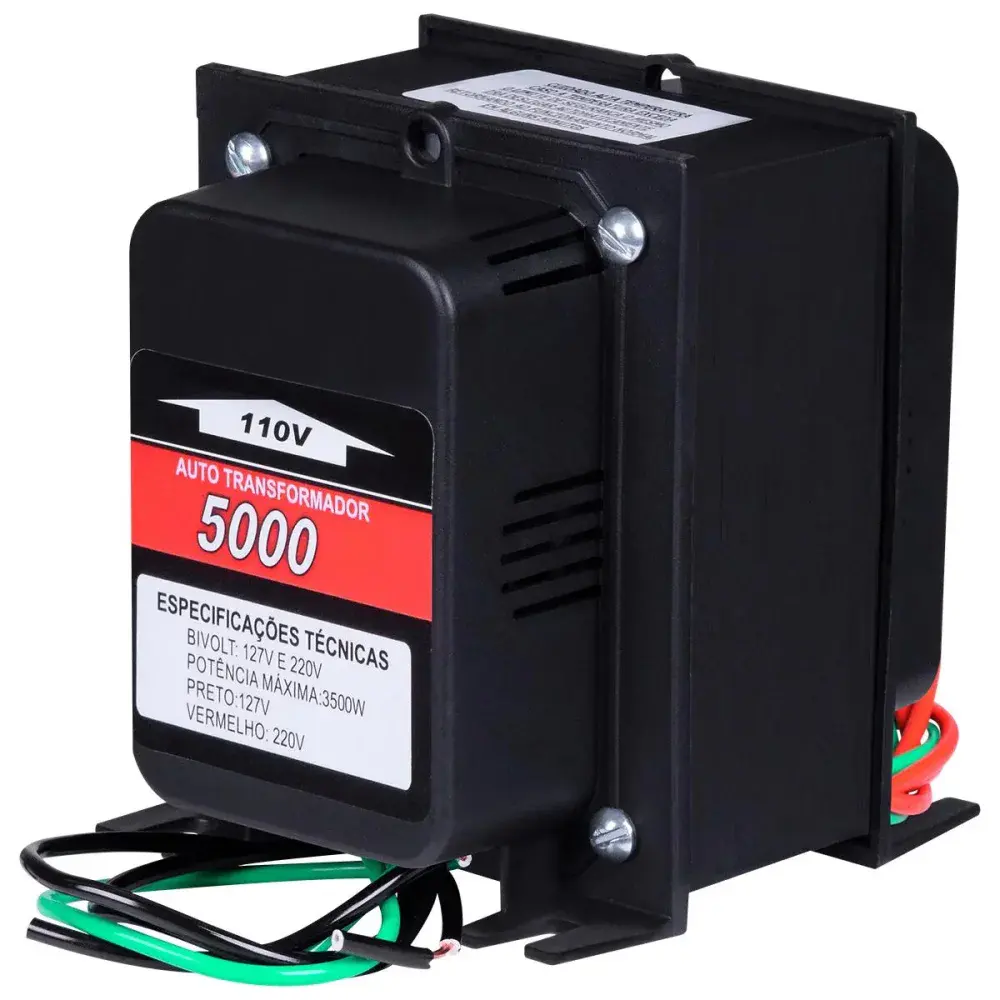 Autotransformador tripolar 5.000VA 3600W bivolt Kitec — fotografia 5