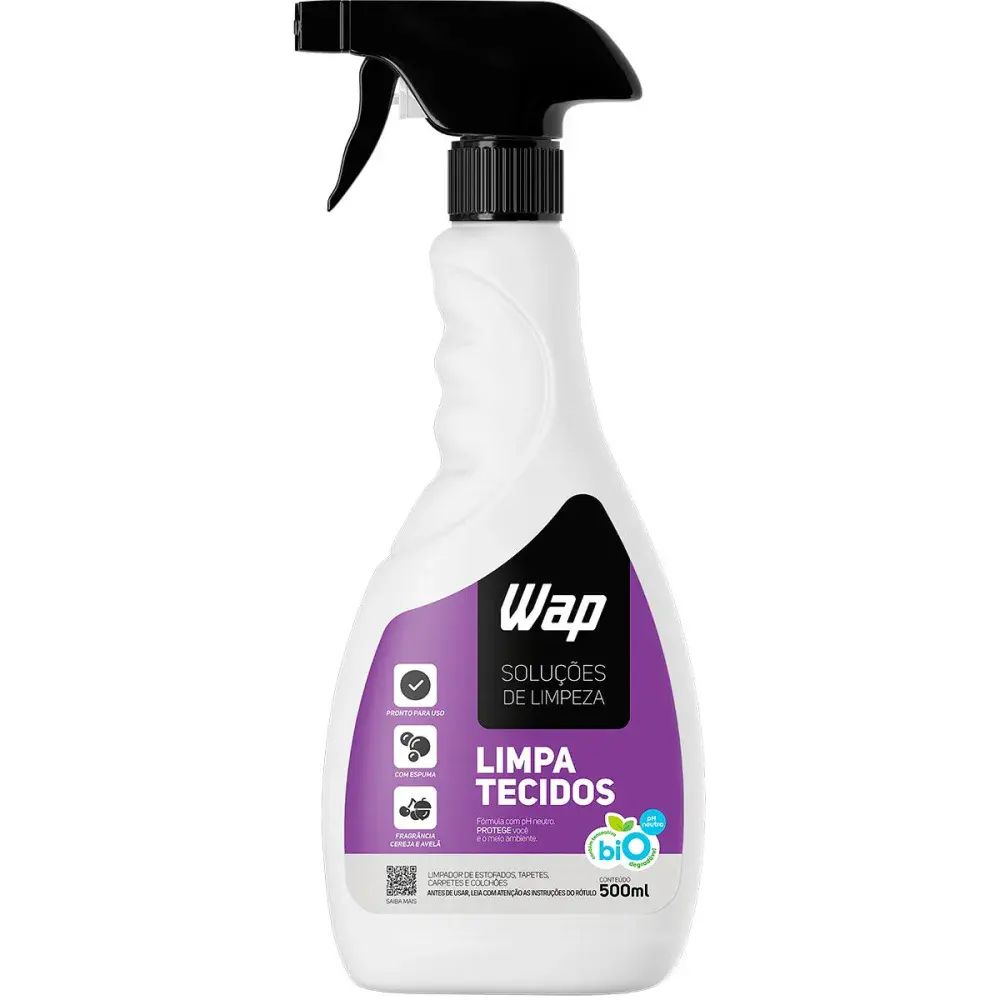 Limpador de tecidos e estofados limpa tecidos 500ML Wap