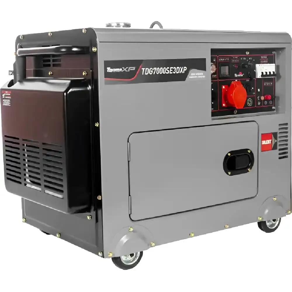Gerador energia diesel 6,5KVA silencioso trif 220V cabinado Toyama — fotografia 5
