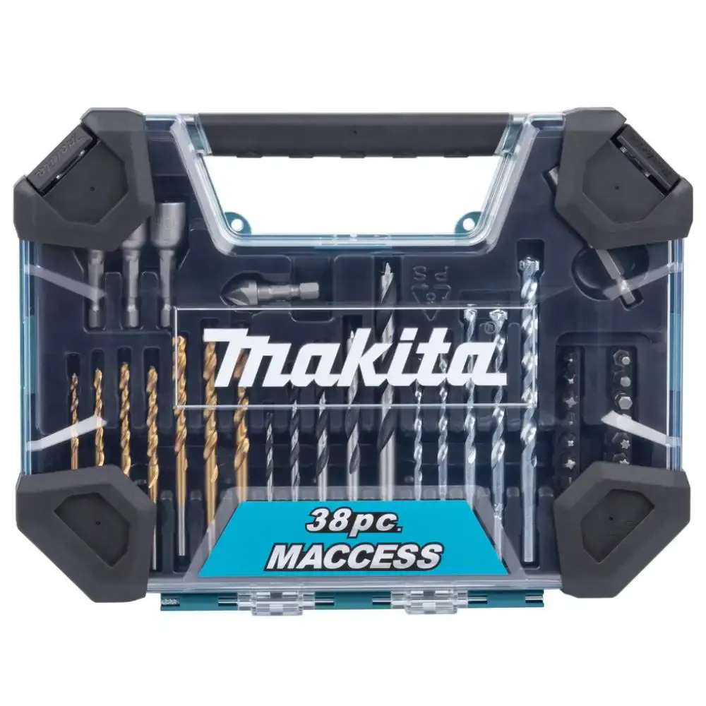 Kit de acessórios maccess com 38 peças E-22573 Makita