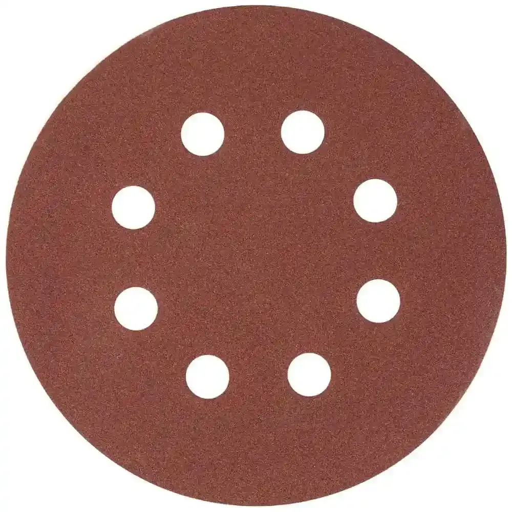 Disco de Lixa Perfurado com Velcro Grão 180 125 mm kit com 5 Peças MTX — fotografia 3