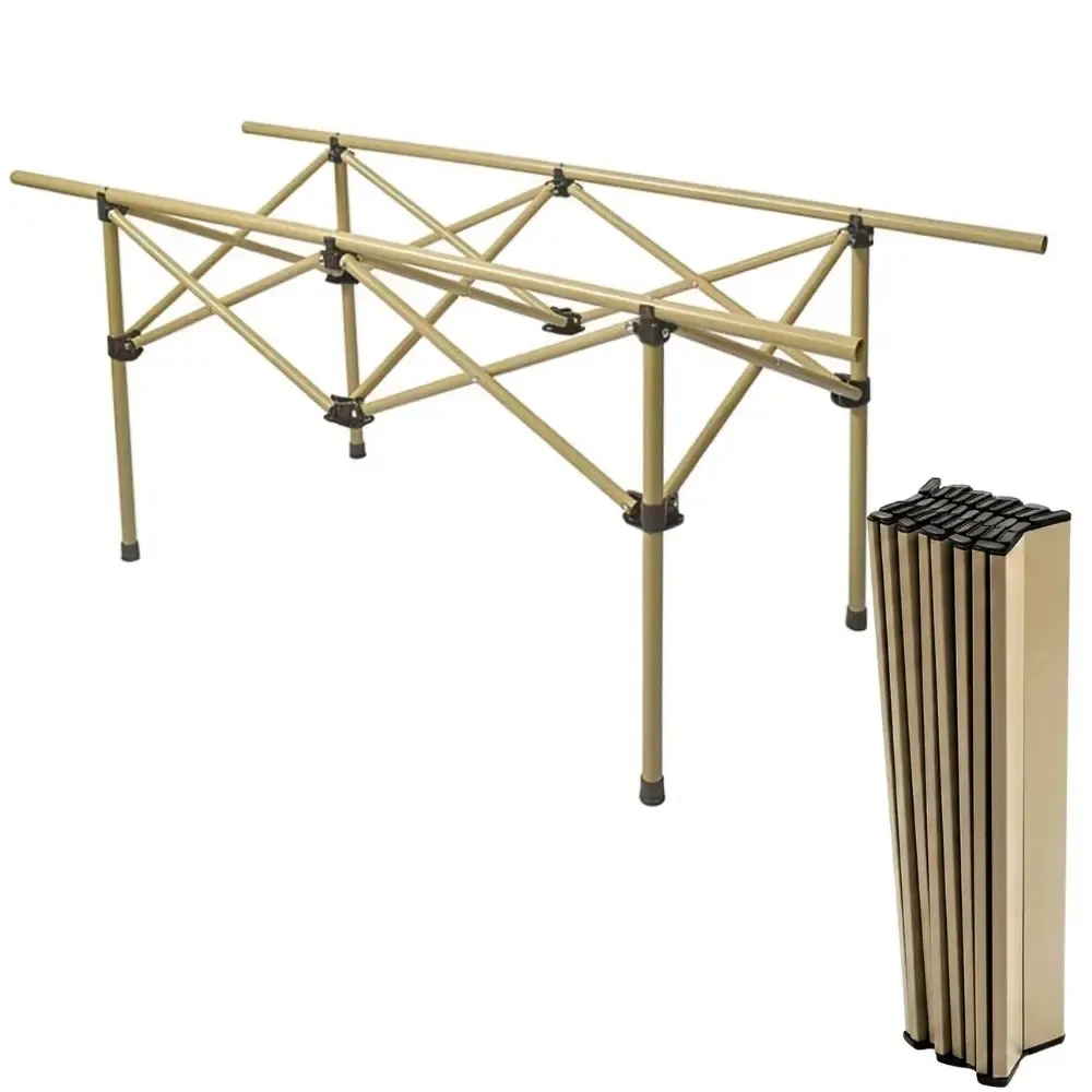 Mesa camping dobrável de acampamento portátil em aço 120X55X50CM Zelt — fotografia 5