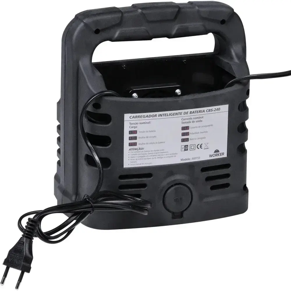 Carregador portátil de bateria automotiva 12A 120W Worker — fotografia 8