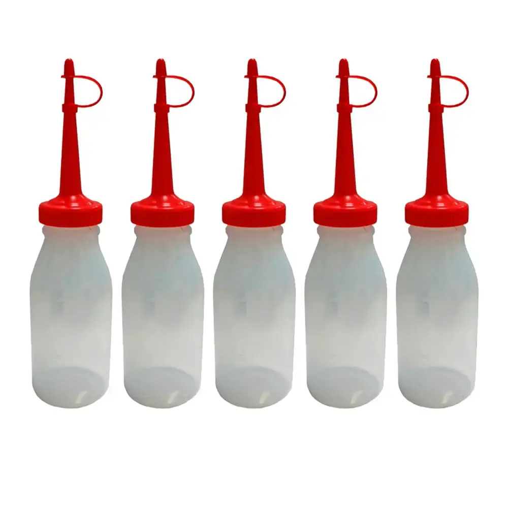 Almotolia plástica 500 ML bico reto branca 42 kit com 5 peças ecoplas — fotografia 5